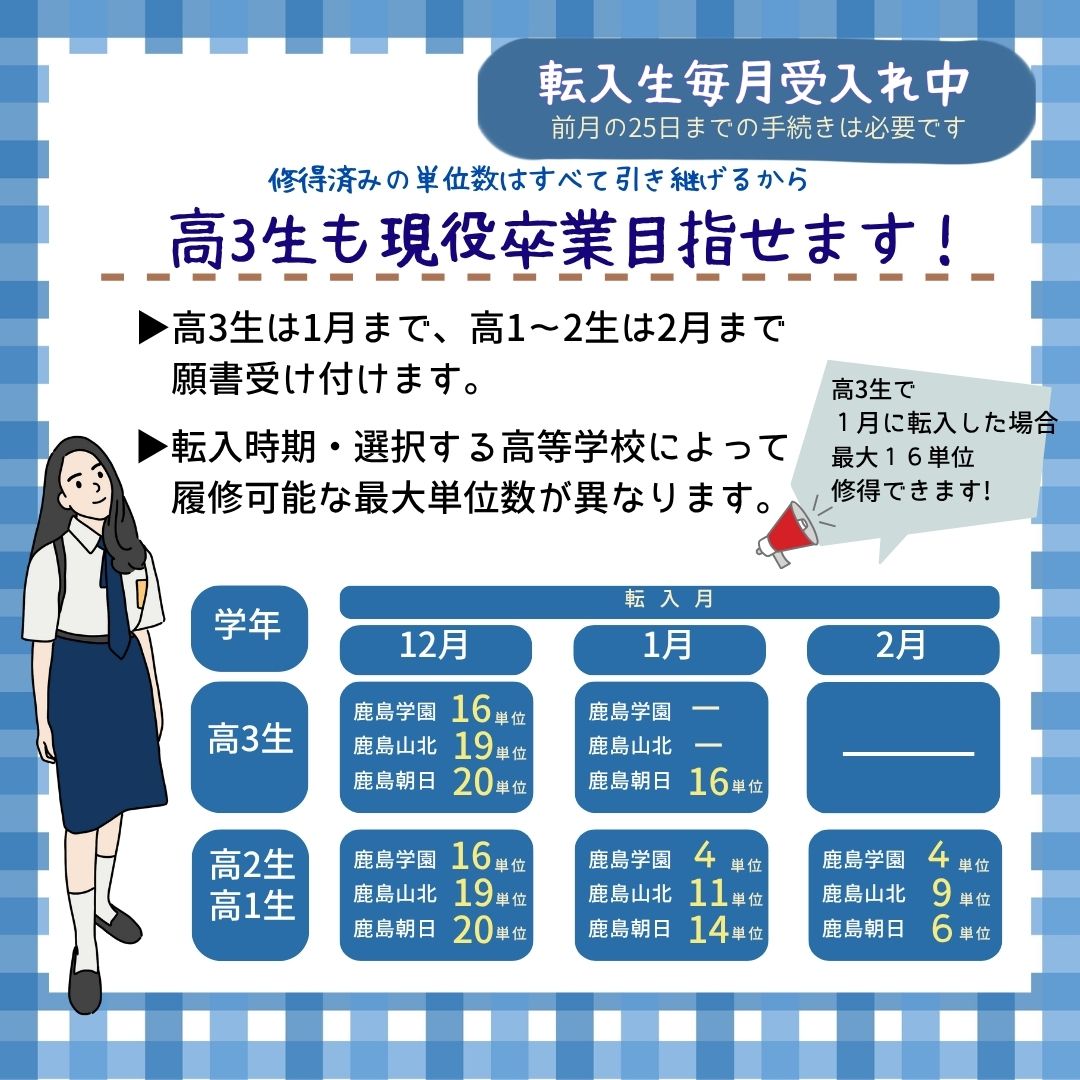 【転入生 受け入れ】についてのお知らせです✨